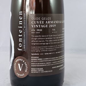 3 Fonteinen - Oude Geuze Cuvée Armand & Gaston Vintage 2019 - 37,5cl